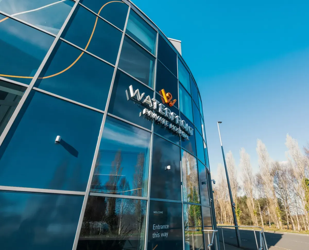 Exterior of the Waterfront Private Hospital, Edinburgh — home of Skin Surgeons Edinburgh